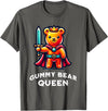 Gummy Bear Funny Quote Gummy Bear Queen Funny Gummy Bear Lovers Saying Illustration T-Shirt - Asphalt Grey