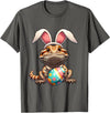 Easter Bearded Dragon Pets Pet Egg Eggs Bunny Rabbits T-Shirt in Asphalt Grey