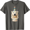 Birthday Party Polar Bear Polar Bear Birthday T-Shirt - Asphalt Grey