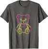 Urban Pop Collective Teddy Bear Graffiti Street Art Bold Urban Pop Illustration T-Shirt - Asphalt Grey