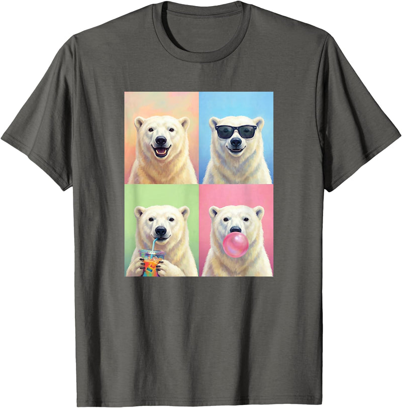 polar bears polar bear Shop Polar Bears Funny Polar Bear T-Shirt - Asphalt Grey