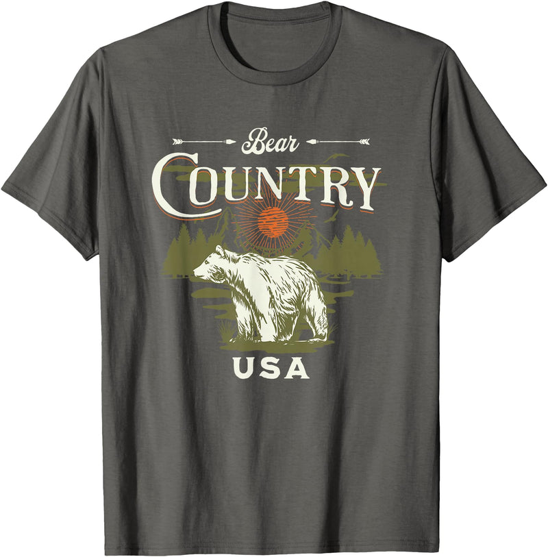 Bear Country USA Rapid City South Dakota T-Shirt - Asphalt Grey