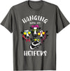 Cute Cow Herder Lady Animal Farm Lover Designs Funny Hanging with My Heifers Gift for Women Cow Farmer Girl T-Shirt -