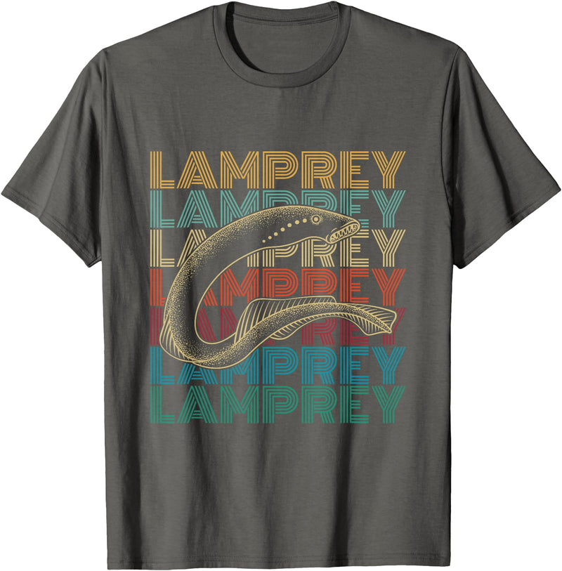 Lamprey and Sea Lamprey Design Sea Lamprey Fish Design for a Lamprey expert T-Shirt - Asphalt Grey