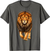 click here for better realistic Animals tees Lion Walking Realistic for Lovers Lions King African Animal T-Shirt - Asphalt Grey