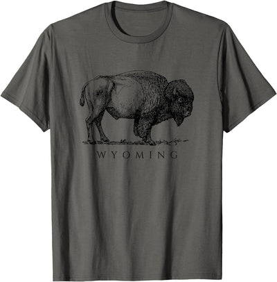 Cow Artistic Art Lover Wyoming Design with a Buffalo T-Shirt