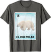 Polar Bear Mexican Tee El Oso Polar Mexican Polar Bear Cards T-Shirt - Asphalt Grey