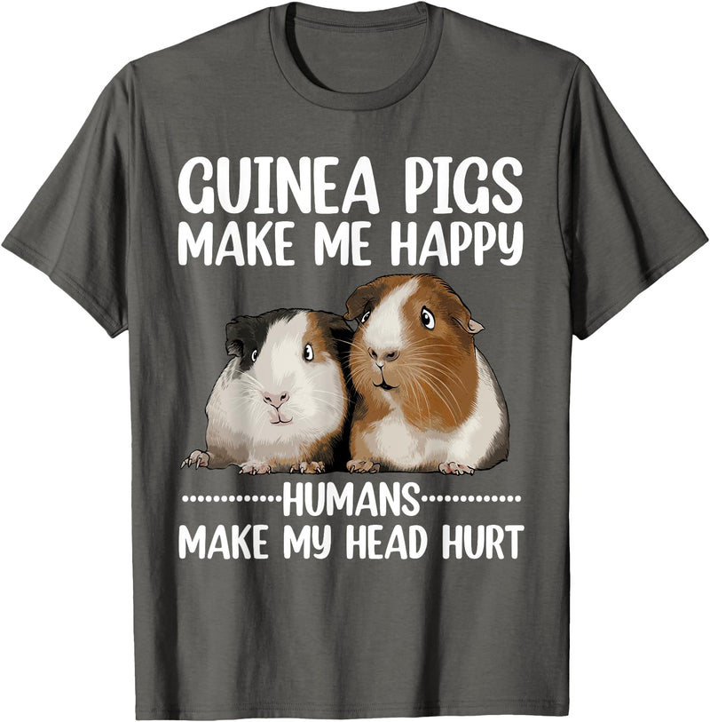 Guinea Pig Gift Guinea Pig Accessories & Stuff Best Guinea Pig Design For Men Women Kids Guinea Pig Lovers T-Shirt - Asphalt Grey