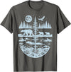 Polar Bear Arctic Tundra Wildlife Nature Lover Polar Bear Arctic Wilderness Nature Scene Wildlife Lover T-Shirt - Asphalt Grey
