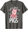Animal Tees & Gift Idea Just A Girl Who Loves Pig T-Shirt - Asphalt Grey