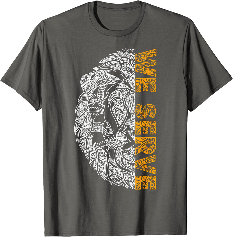 Lions Club gift Lions Club member We Serve gift T-Shirt - Asphalt Grey