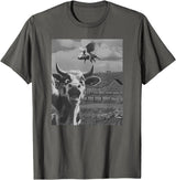 When Pigs Fly Pig Lover Designs Apparel Gifts Cow Selfie With Flying Pigs Fly Funny Gift for Men Women Kid T-Shirt - Asphalt Grey