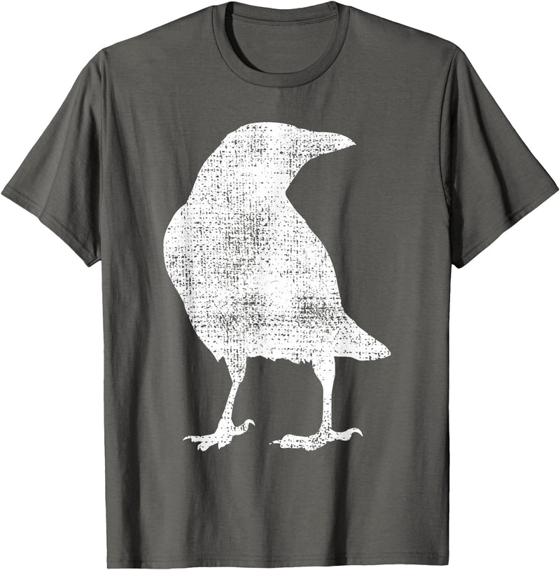 Crow Shirts Crow Raven Bird Lover Gift T-Shirt - Asphalt Grey
