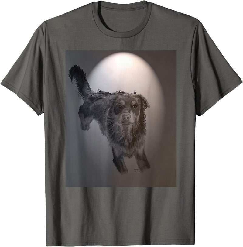 1awaken t-shirts Dog t-shirt. Duke - Asphalt Grey