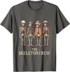 KDR Apparel Funny Men's Halloween Skeleton Crew T-Shirt - Asphalt Grey