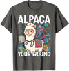 Llama Nurse Lover Gift Co. Alpaca Your Wound Cute Llama Wound Care Nurse T-Shirt - Asphalt Grey