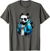 Panda Musik DJ Controller Gaming Panda Panda Music DJ Controller Gaming Panda T-Shirt - Asphalt Grey