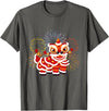Happy Chinese New Year 2025 Lion Dance Chinese New Year Lunar New Year T-Shirt - Asphalt Grey