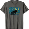 Skinny Pig Vintage Night Tees Retro Vintage Style Skinny Pig T-Shirt - Asphalt Grey