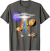 Space Animals Apparel Guinea Pig Lover Alien Abduction UFO LGBTQ Subtle Pride T-Shirt - Asphalt Grey