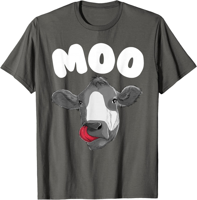 Cow Gift Cow Lover Accessories Cattle Farmer Stuff Funny Cow Design For Men Women Cow Farmer Dairy Farm Animal T-Shirt -