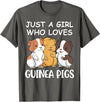 Guinea Pig Gifts & Prints Guinea Pig Shirt Girls Guinea Pig Gifts Women Guinea Pig T-Shirt - Asphalt Grey