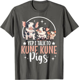 Kune Kune Pig Accessories & KuneKune Clothes Kune Kune Pig Essentials Kunekune Pig Lover Kune Kune Mom T-Shirt - Asphalt Grey