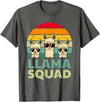 Funny Llama Gift Llama Lover Accessories & Stuff Funny Llama Design for Men Women Llama Alpaca Farm Animal T-Shirt - Asphalt Grey