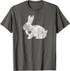 Love Bunny Rabbit Lover Animal Pet Owner Easter Gift T-Shirt in Asphalt Grey