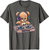 Colorful Teddy Art I Kids Teddy Bear Cute Teddy DJ T-Shirt - Asphalt Grey