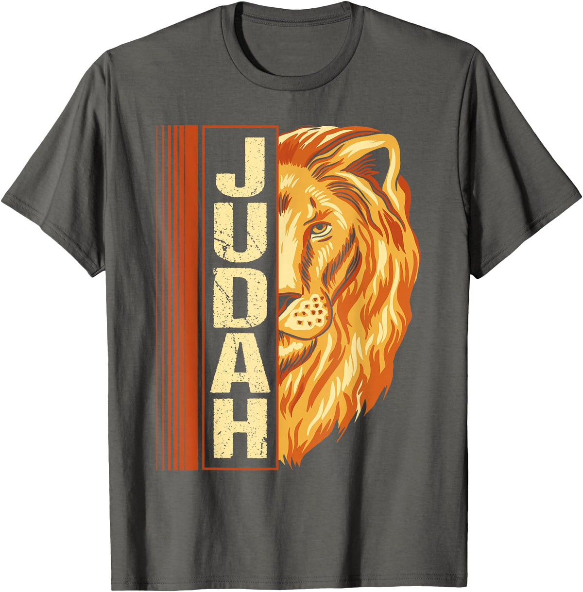 Hebrew Israelite Judah lion Lion of Judah Lion Hebrew Israelites jewish T-Shirt - Asphalt Grey