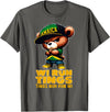 Jamaican Gifts for proud Jamaican Men, Women, Kids WI RUN TINGS Teddy Bear Jamaica Flag Shirt Jamaican Clothing T-Shirt - Asphalt Grey