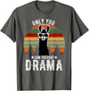BR - LLAMA Tshirts Vintage Only You can Prevent Drama Llama T-Shirt - Asphalt Grey