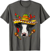 Wowsome! Cinco de Mayo Cow Mexican Lover Sombrero Cow T-Shirt - Asphalt Grey