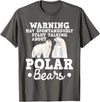 Funny Polar Bear Shirts May Start Talking About Polar Bears - Zoo Animal Lover T-Shirt - Asphalt Grey