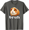 Guinea Pig Rodent Kids Animal Lover Farm Pets Cute Guinea Pig Bruh Cute Rodent Kids Animal Lover Funny T-Shirt - Asphalt Grey