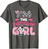 Birthday HHL Group I'm The Birthday Girl Farm Cow Family Birthday Decoration T-Shirt - Asphalt Grey
