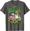 Minecraft Team Farmers Iron Golem & Pig Grow Wheat & Carrot T-Shirt - Asphalt Grey