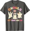 Groovy Ghosts Just Wanna Have Fun Funny Halloween T-Shirt - Asphalt Grey