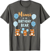 Balloons Birthday Party Matching Family Tee Birthday Bear Grandma Mimi Of The Birthday Boy T-Shirt - Asphalt Grey
