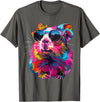 Guinea Pig Lover Designs Sunglasses Guinea Pig Lovers Design Pop Art Funny Guinea Pig T-Shirt - Asphalt Grey