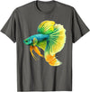 Bettas Betta Lovers Shop Bettas Betta Fish Betta T-Shirt - Asphalt Grey
