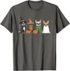 Cute Fall Chihuahua Dog Owner Halloween T-Shirt - Asphalt Grey