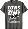 Cow Gift Cow Lover Accessories Cattle Farmer Stuff Cool Cow Art For Men Women Cow Farmer Dairy Cows Farm Animal T-Shirt -