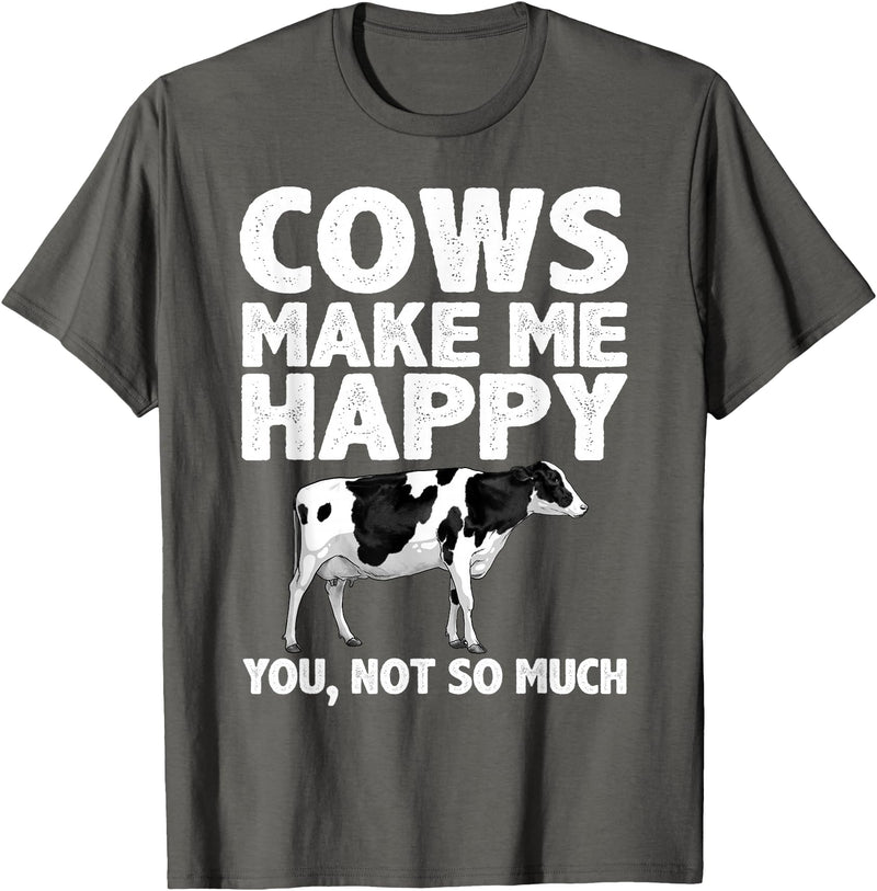 Cow Gift Cow Lover Accessories Cattle Farmer Stuff Cool Cow Art For Men Women Cow Farmer Dairy Cows Farm Animal T-Shirt -