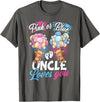 Bear Balloons Boy Or Girl Baby Gender Reveal Tee Bears Pink Or Blue Uncle Loves You Gender Reveal T-Shirt - Asphalt Grey