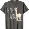 Llama Family Tees NYC Mama Llama Gift Funny Matching Family Tribe Mom Mommy Mum T-Shirt - Asphalt Grey