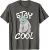 Funny Polar Bear Shirts Stay Cool - Polar Bear Cub Wildlife Zoo Animal Lover T-Shirt - Asphalt Grey