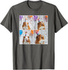 Animal Photobooth Love Guinea Pigs Men Women Kids Funny Guinea Pig Face Pet Cavy Mom Guinea Pig Birthday T-Shirt - Asphalt Grey