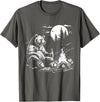 Camping Grizzly Bear Camping Bear Drinking Beer Hiking Nature Funny Grizzly Bear T-Shirt - Asphalt Grey